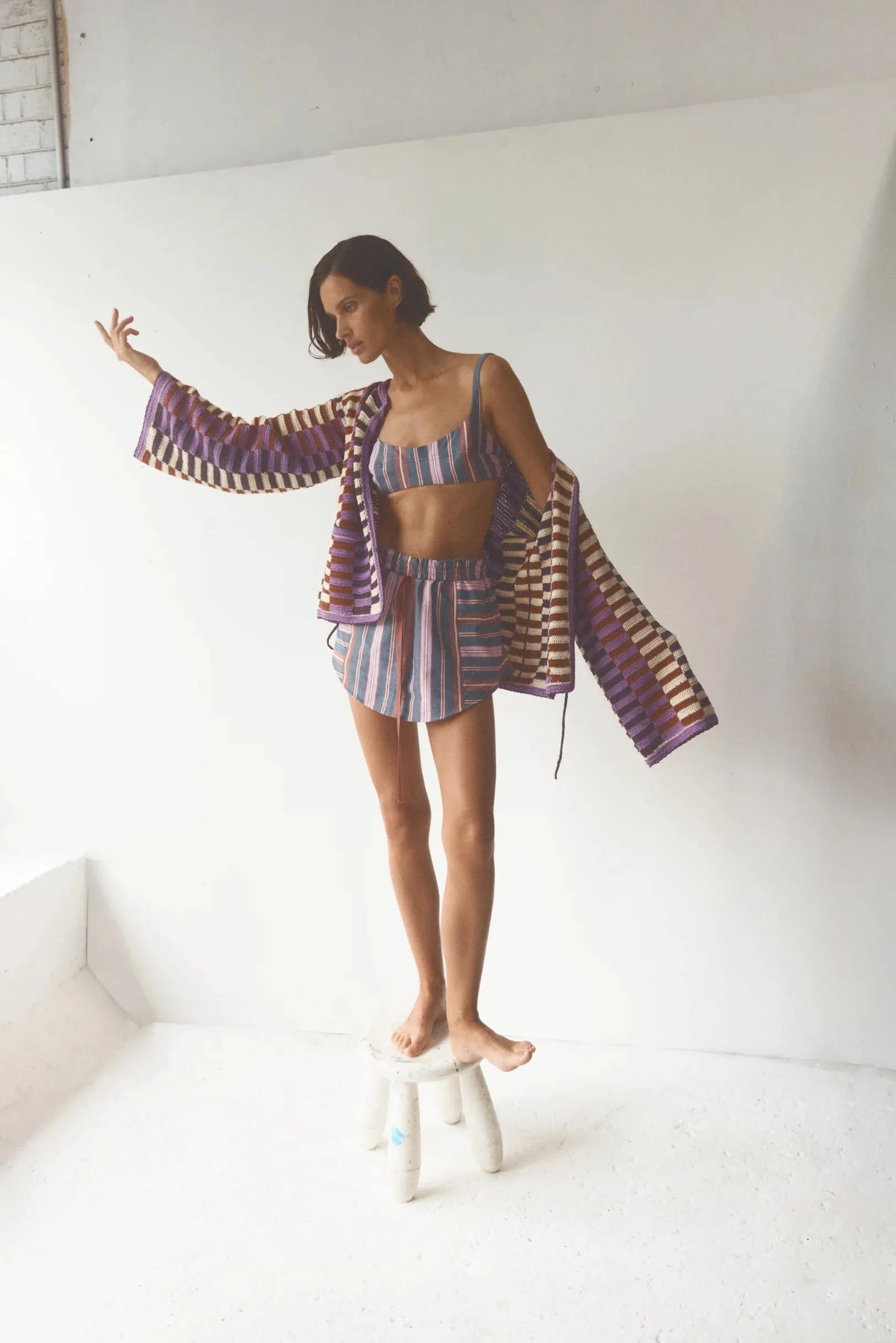 ABAS SKIRT - SIFNOS STRIPE - ILIO NEMA