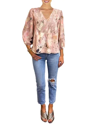 Affordable Luxury Misia Smocked Top  Last Chance!