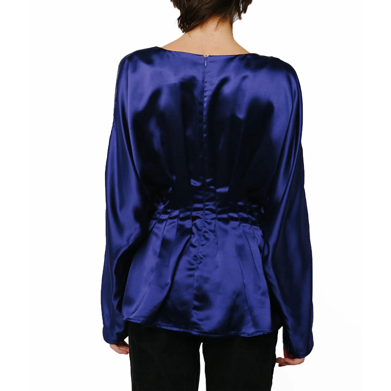 Affordable Luxury Viera Pintuck Effect Batwing Top  Dont Miss Out!