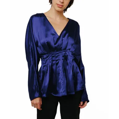 Affordable Luxury Viera Pintuck Effect Batwing Top  Dont Miss Out!
