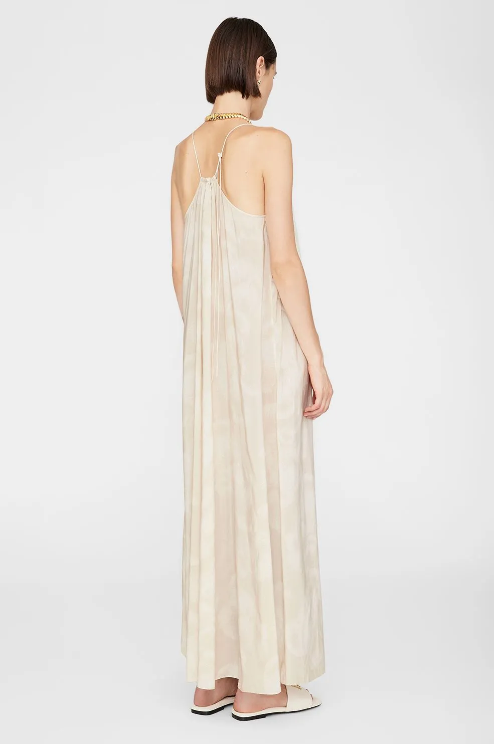 AIDA MAXI DRESS - OAT MUSHROOM PRINT - ANINE BING