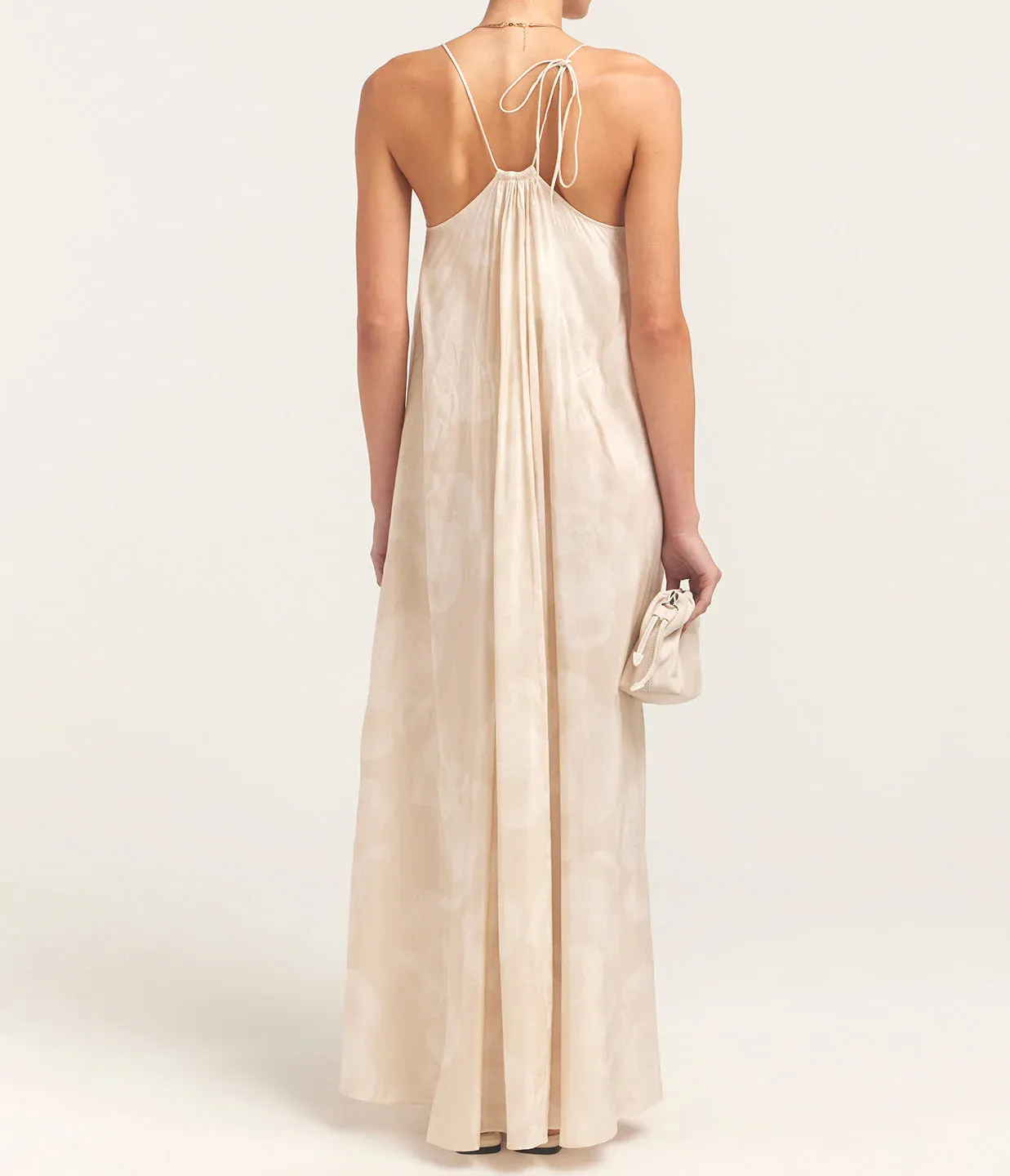 AIDA MAXI DRESS - OAT MUSHROOM PRINT - ANINE BING