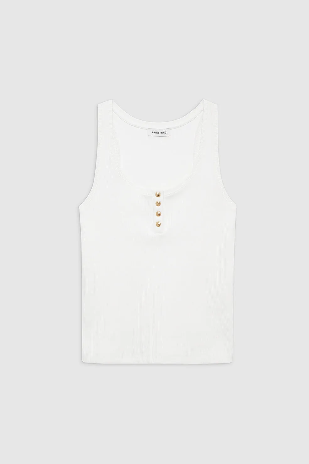 Alessia Tank - Ivory -ANINE BING