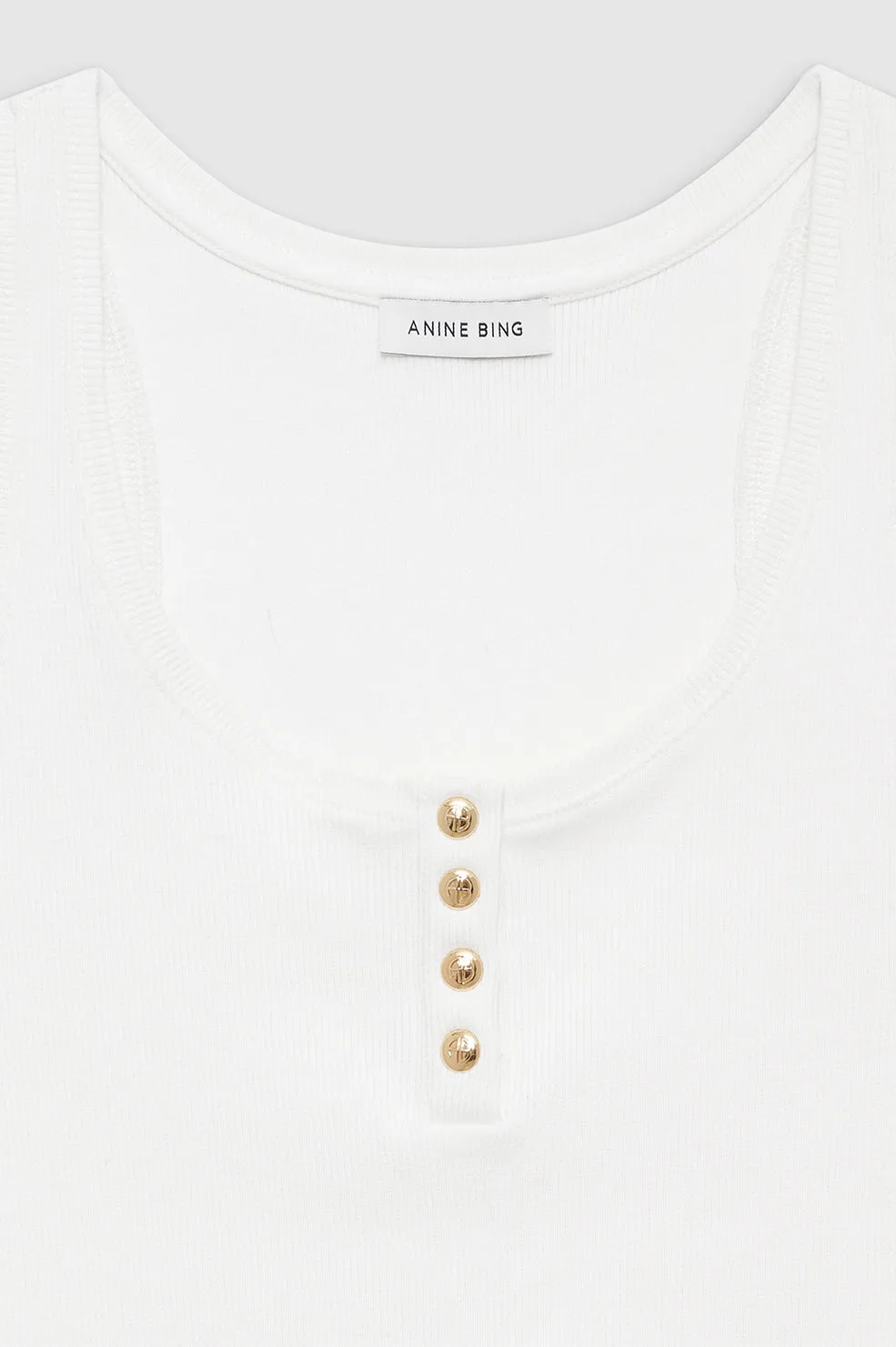 Alessia Tank - Ivory -ANINE BING