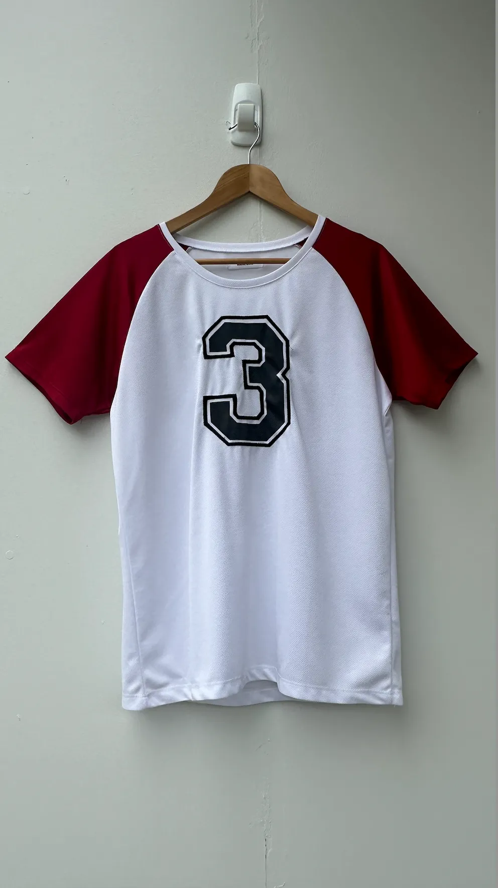 ANINE BING 3 TEE - WHITE RED  - PRE LOVED