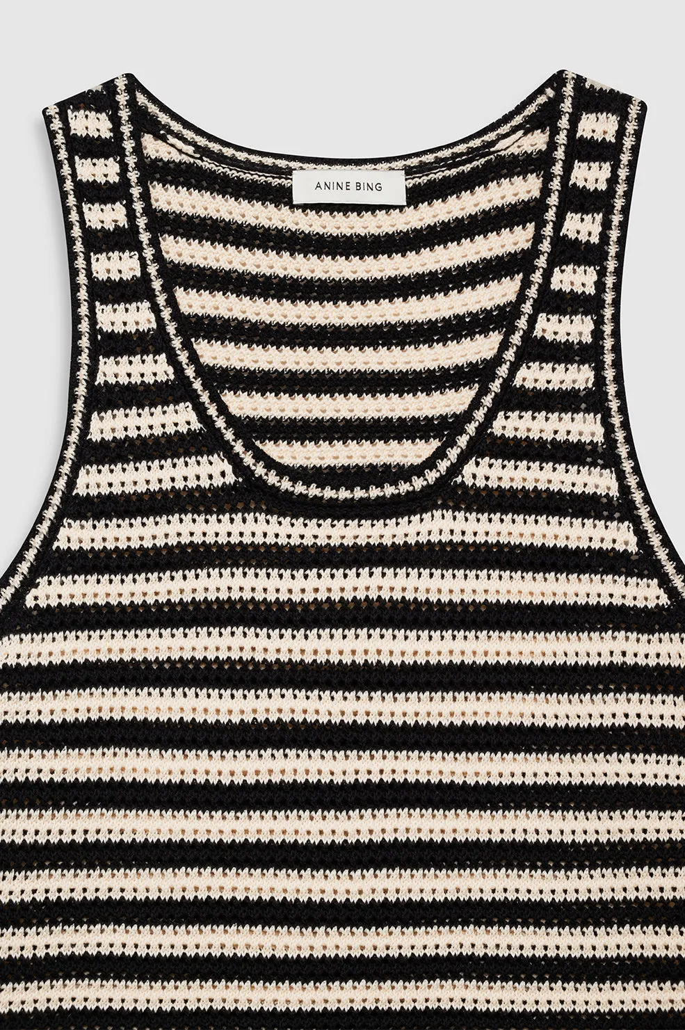 2025 Fashion Trends Arie Dress - Black And Ivory Stripe -ANINE BING