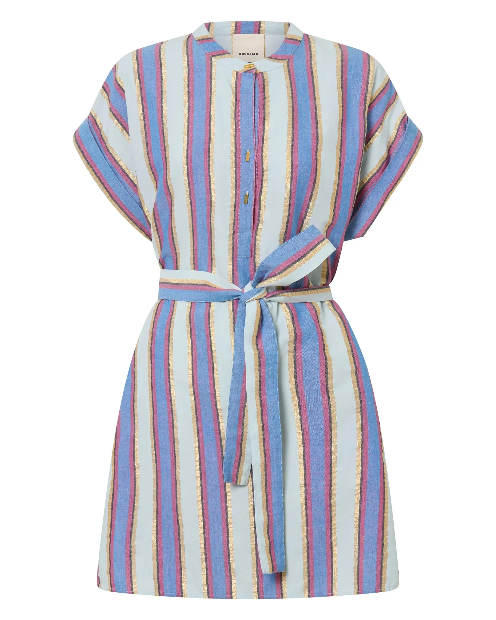 ATHENA TUNIC DRESS - MYKONOS STRIPE - ILIO NEMA