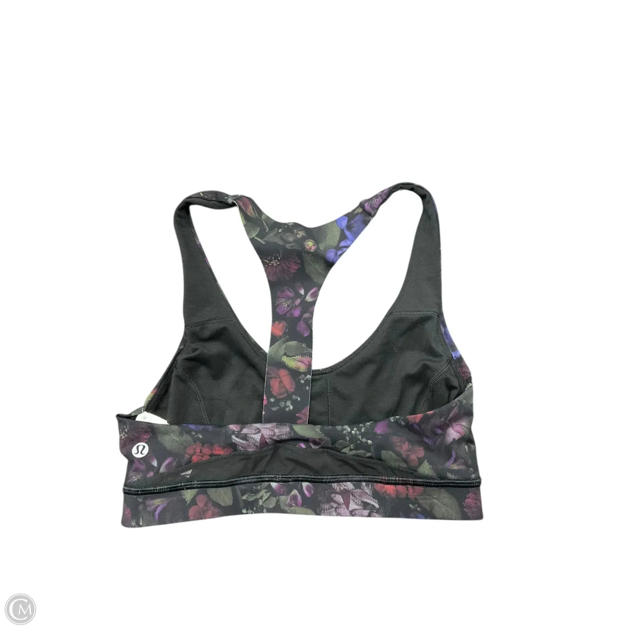 Athletic Bra By Lululemon In Floral Print, Size: S