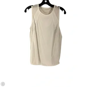 Athletic Tank Top By Clothes Mentor In White, Size: L