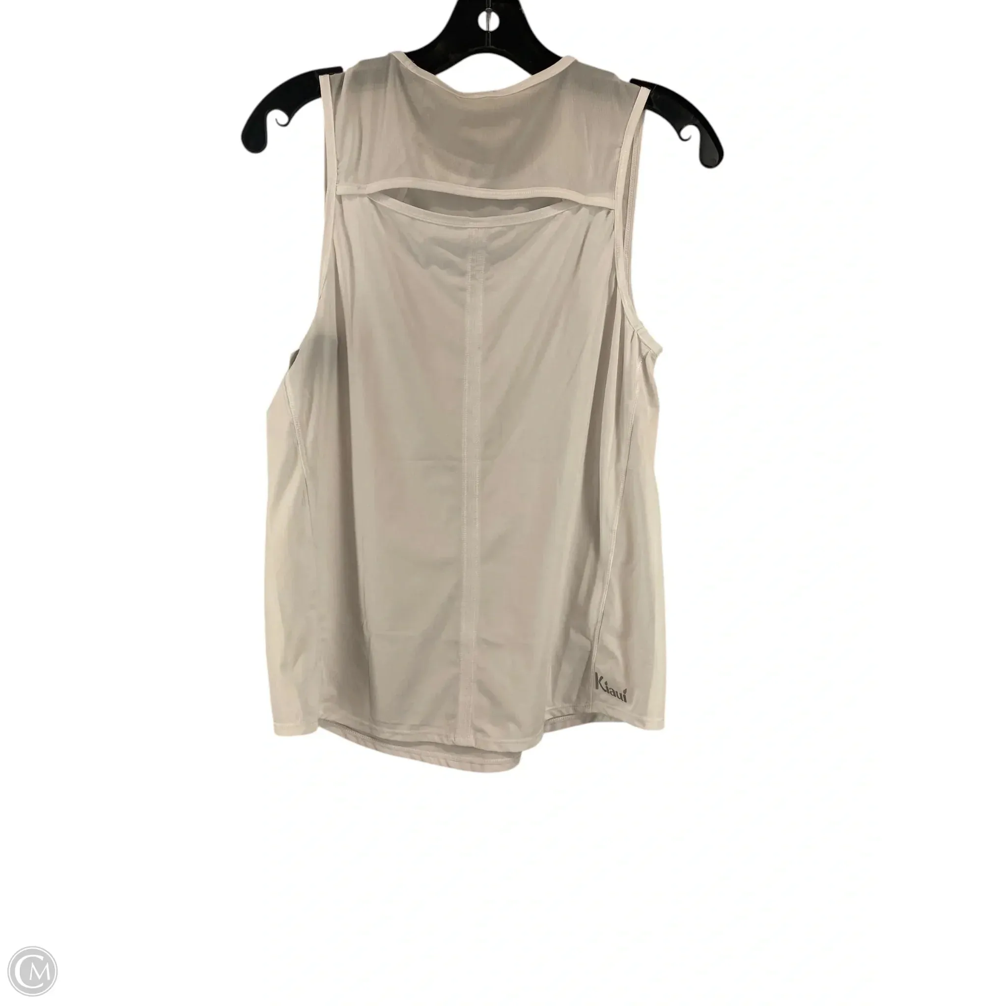 Athletic Tank Top By Clothes Mentor In White, Size: L