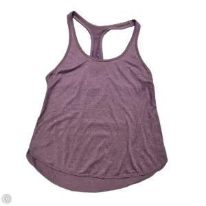 Athletic Tank Top By Lululemon In Purple, Size: L