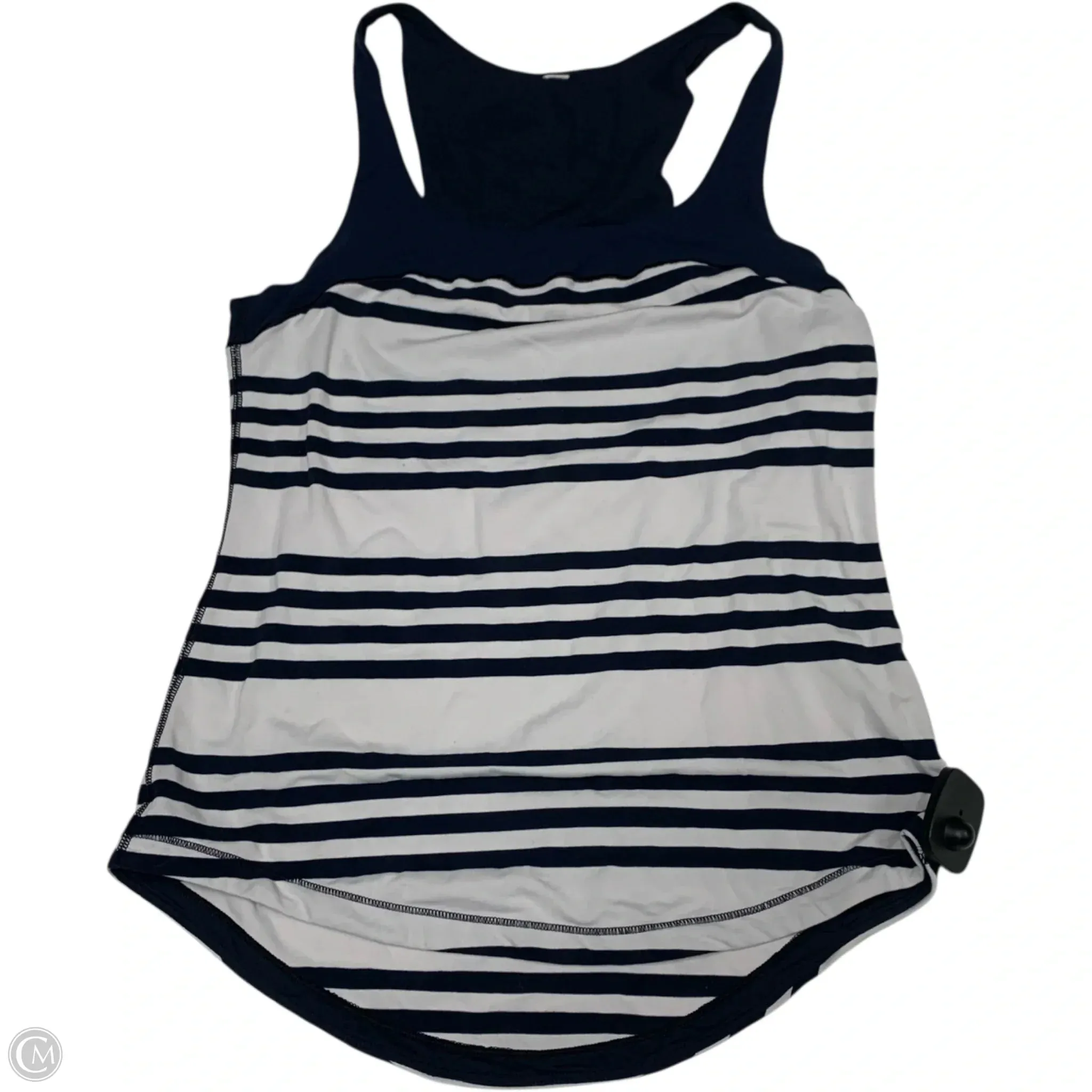 Athletic Tank Top By Lululemon In Striped Pattern, Size: S