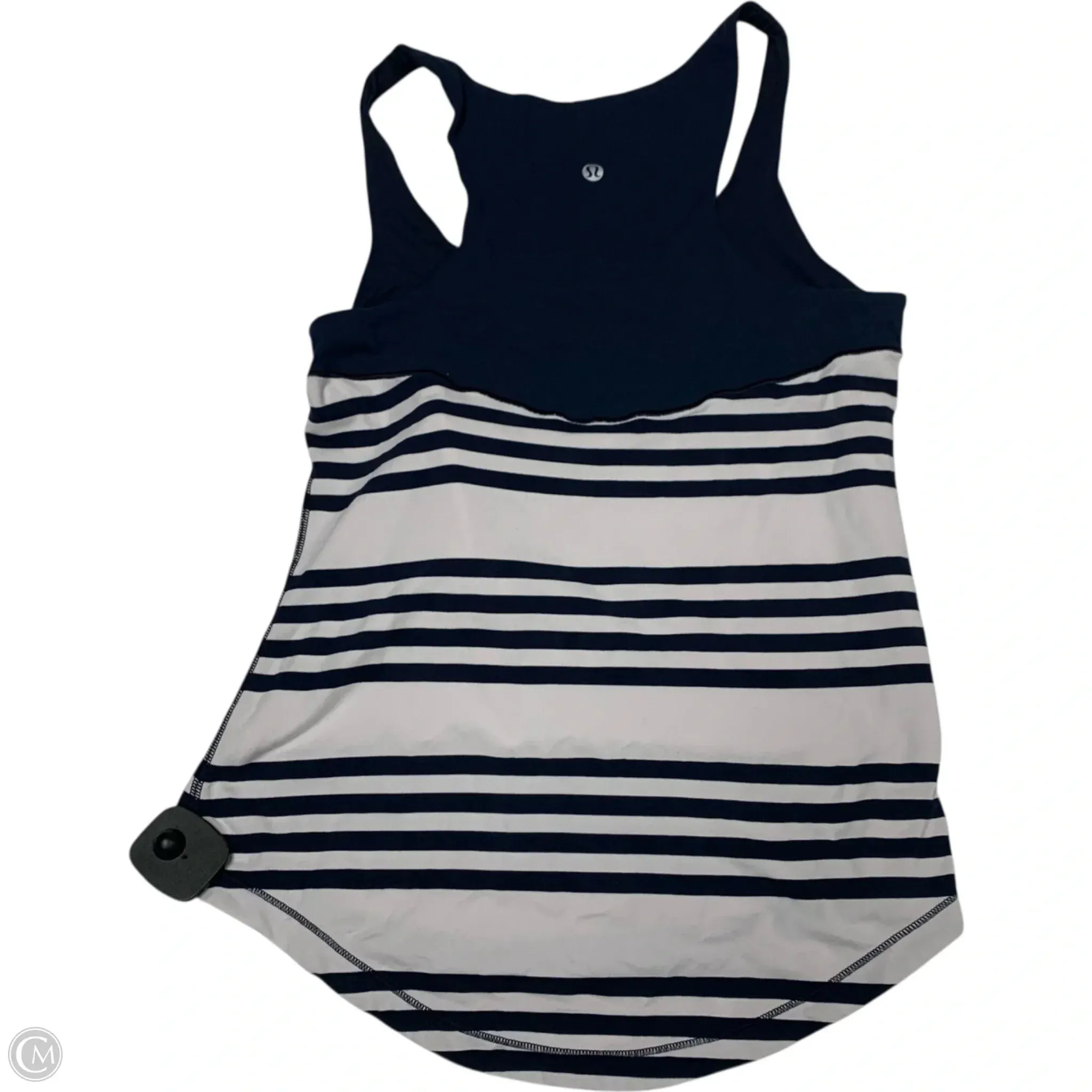 Athletic Tank Top By Lululemon In Striped Pattern, Size: S