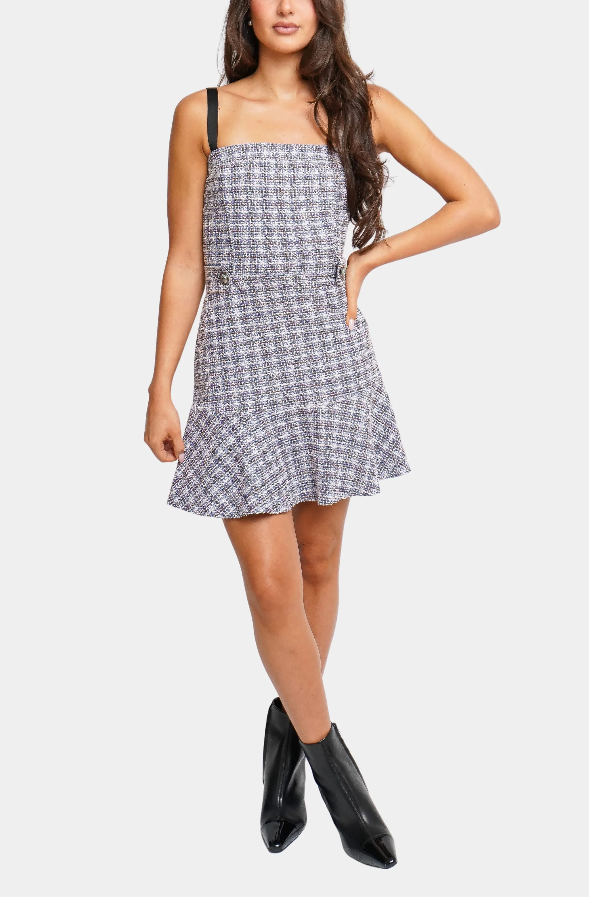 Audette Tweed Dress with Belt