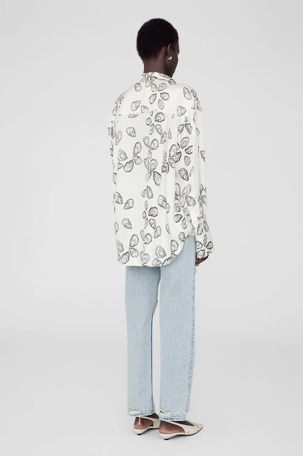 2025 Fashion Trends Avalon Shirt - Bone Oyster -ANINE BING