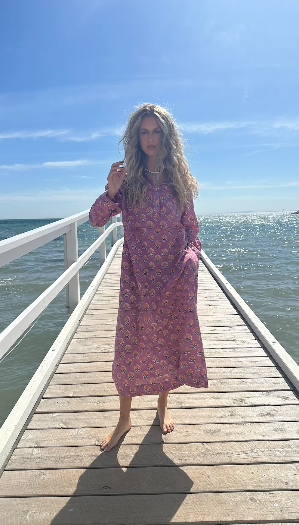 AVNI KAFTAN - LILAC  FLORAL - SADHU