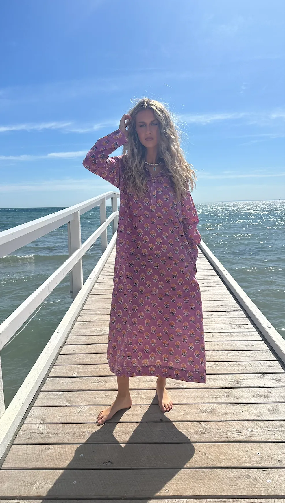 AVNI KAFTAN - LILAC  FLORAL - SADHU
