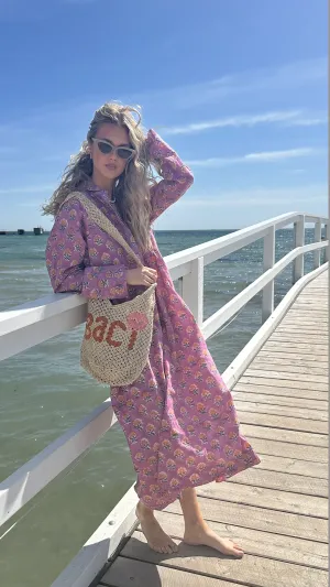 AVNI KAFTAN - LILAC  FLORAL - SADHU