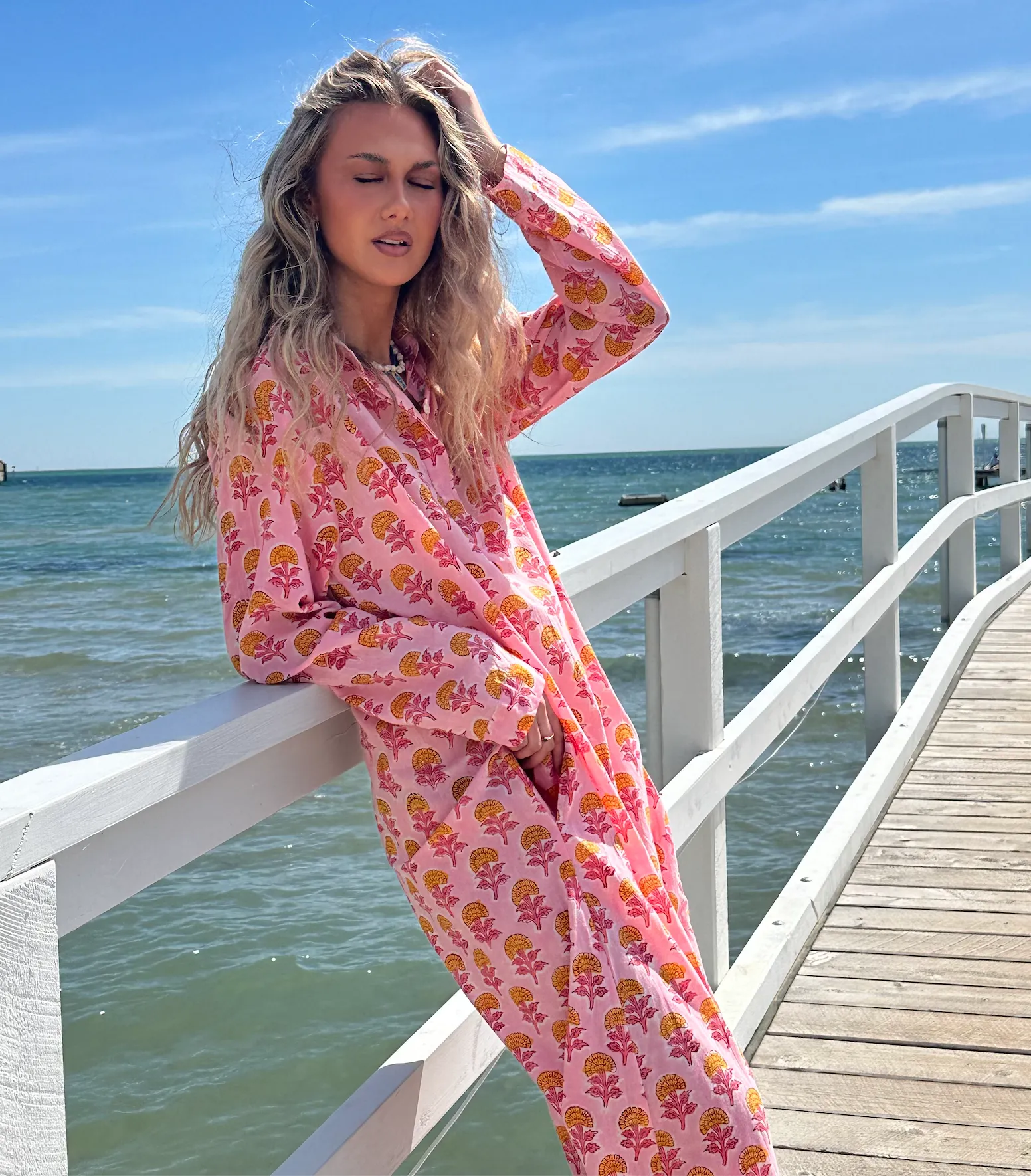 AVNI KAFTAN - PINK & ORANGE - SADHU