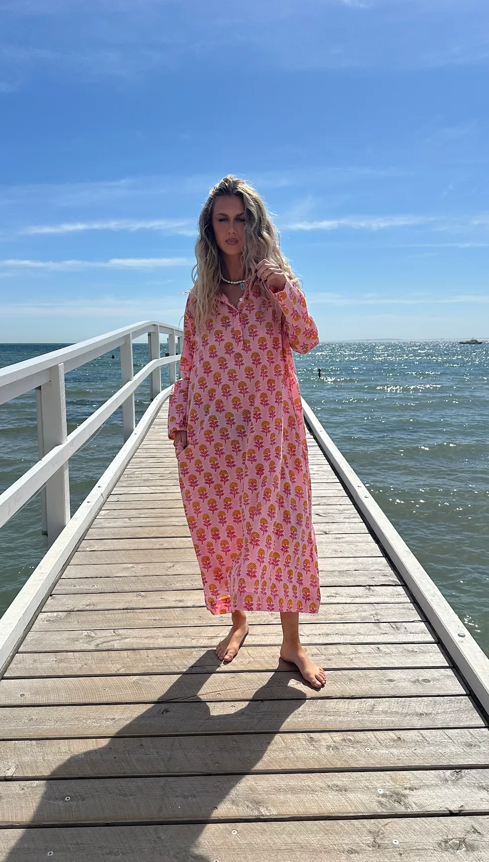 AVNI KAFTAN - PINK & ORANGE - SADHU
