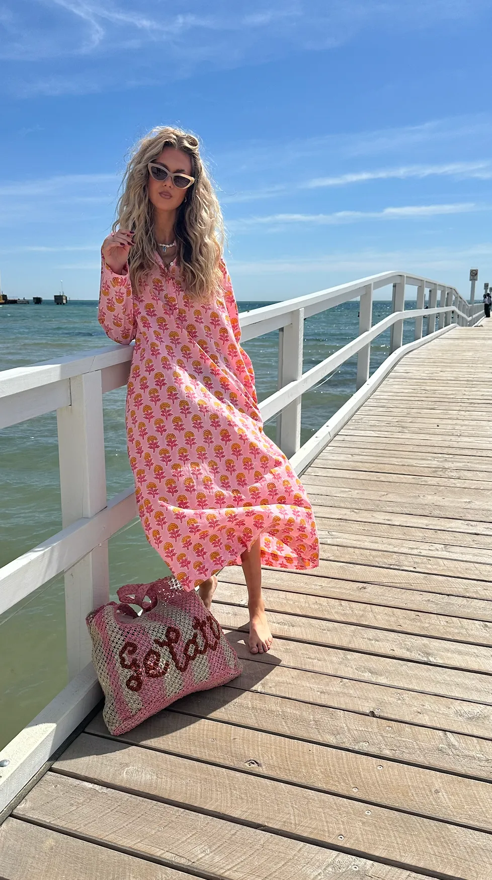 AVNI KAFTAN - PINK & ORANGE - SADHU