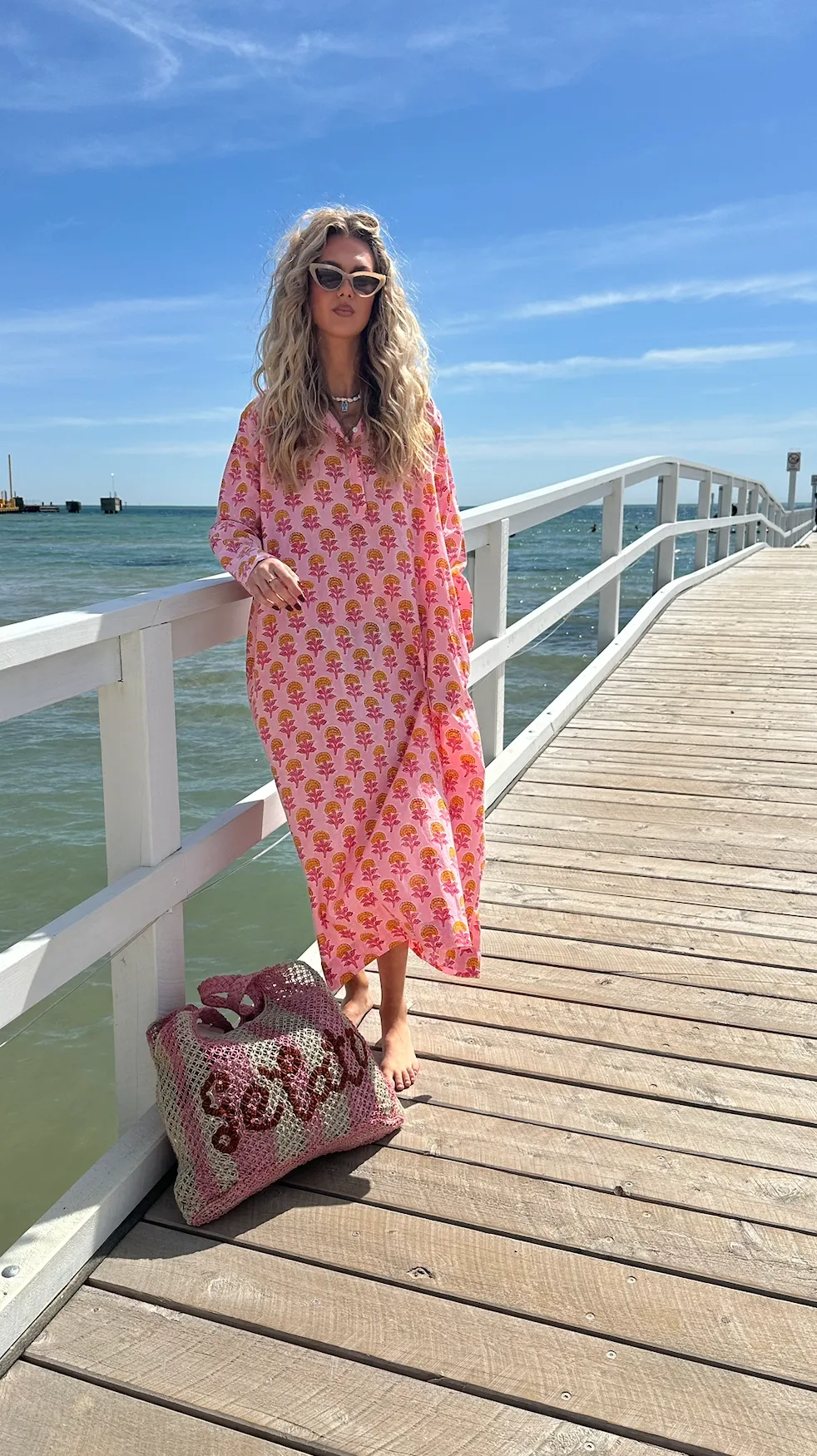 AVNI KAFTAN - PINK & ORANGE - SADHU