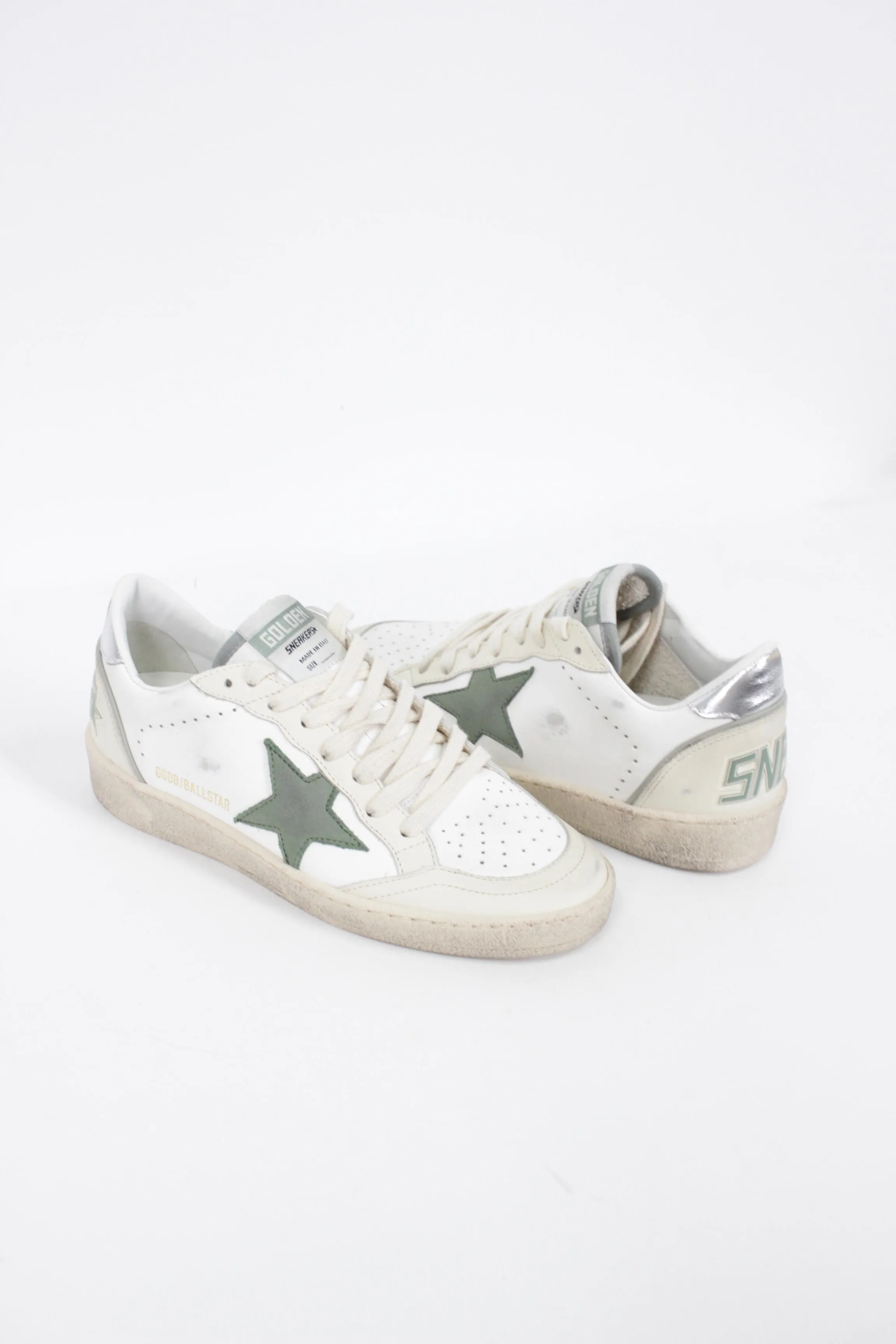 BALLSTAR LEATHER UPPER TOE AND SPUR NABUK STAR LAMINATED HEEL