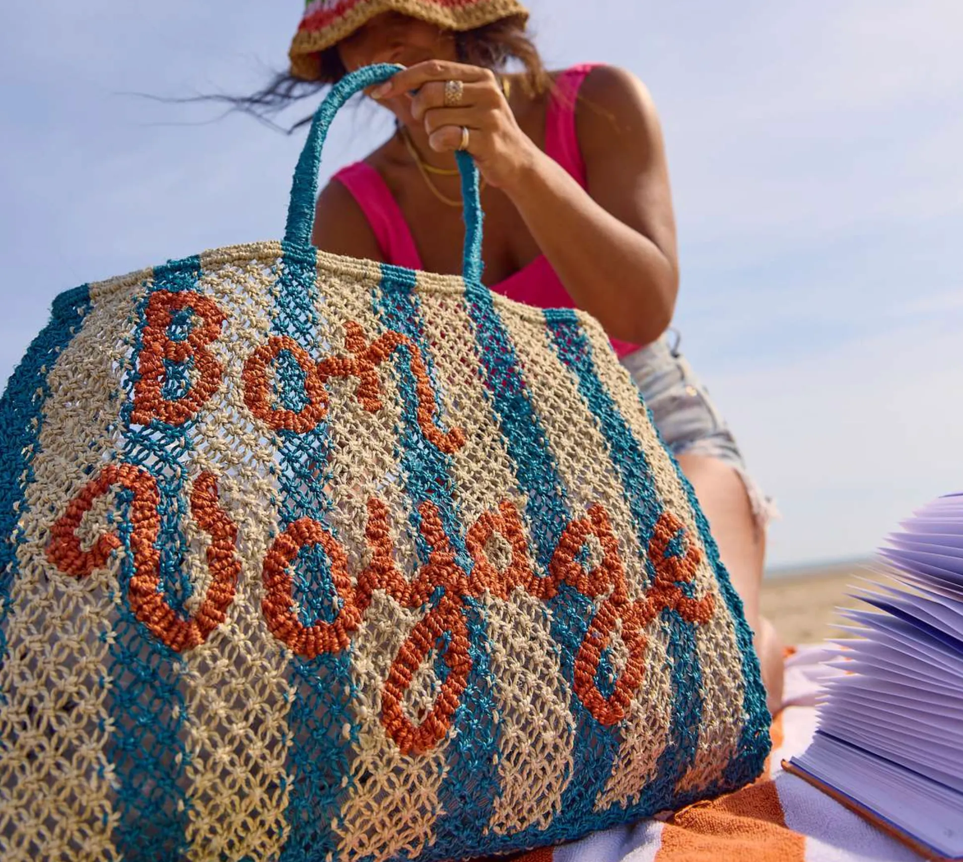 BARRY BAG - BON VOYAGE - OCEAN/NATURAL/PEACH - THE JACKSONS