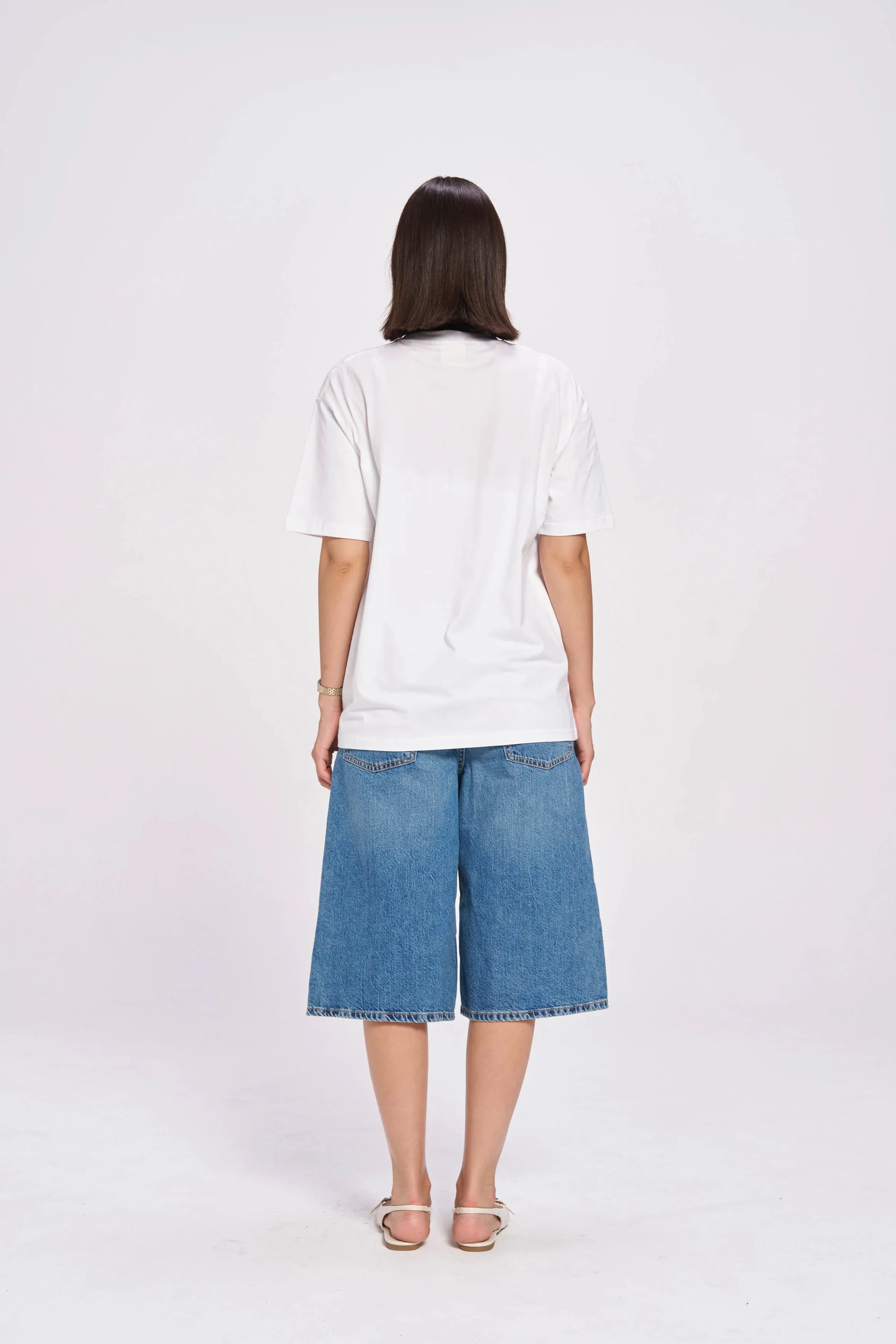 BE GOOD TO YOUR MOTHER OVERSIZE TEE - LUCENT WHITE - MAKU