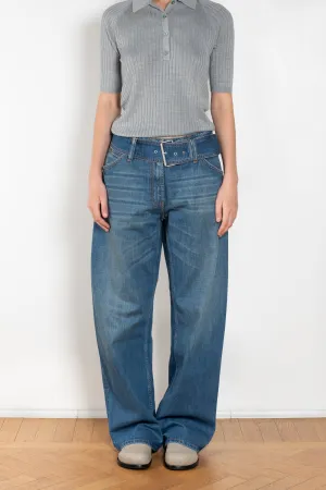 Belted Denim Trouser
