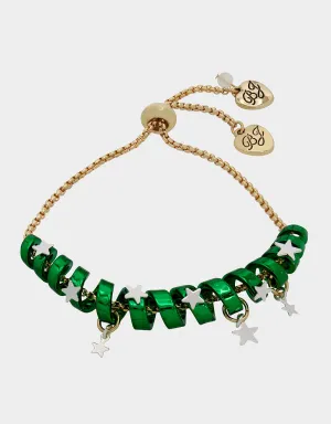 BETSEYS HOLIDAY COIL BRACELET GREEN Betsey Johnson