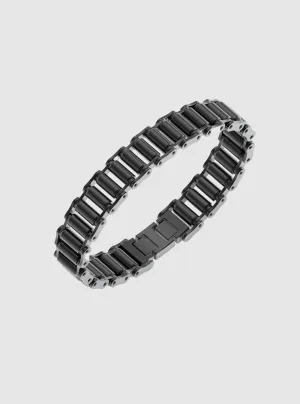 Black Bicycle Chain Maxi Bracelet Guess