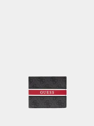 Black Dinate Slimfold Wallet Guess