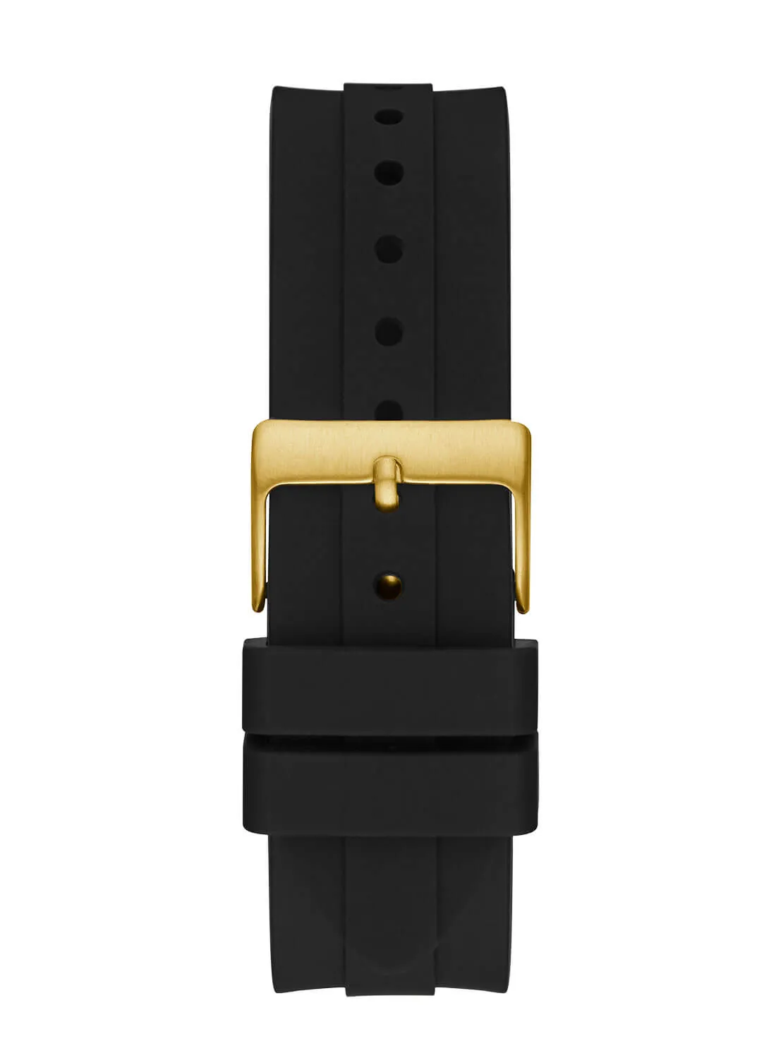 Black Gold Perspective Silicone Watch Guess