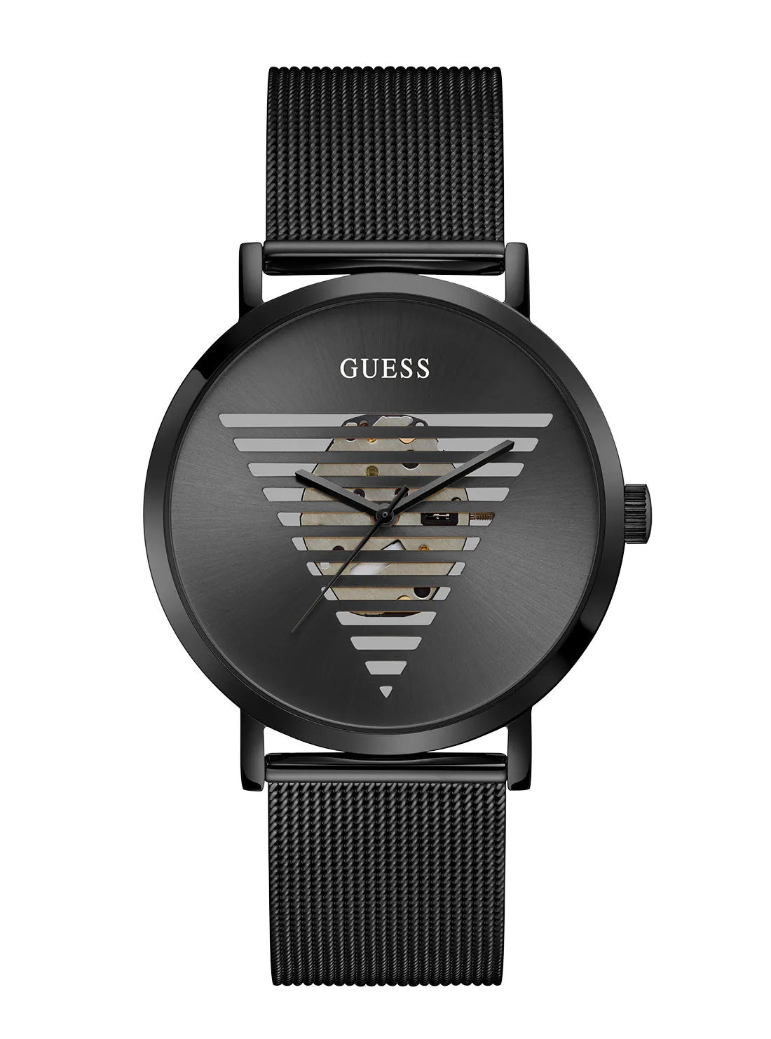 Black Idol Logo Mesh Watch Guess