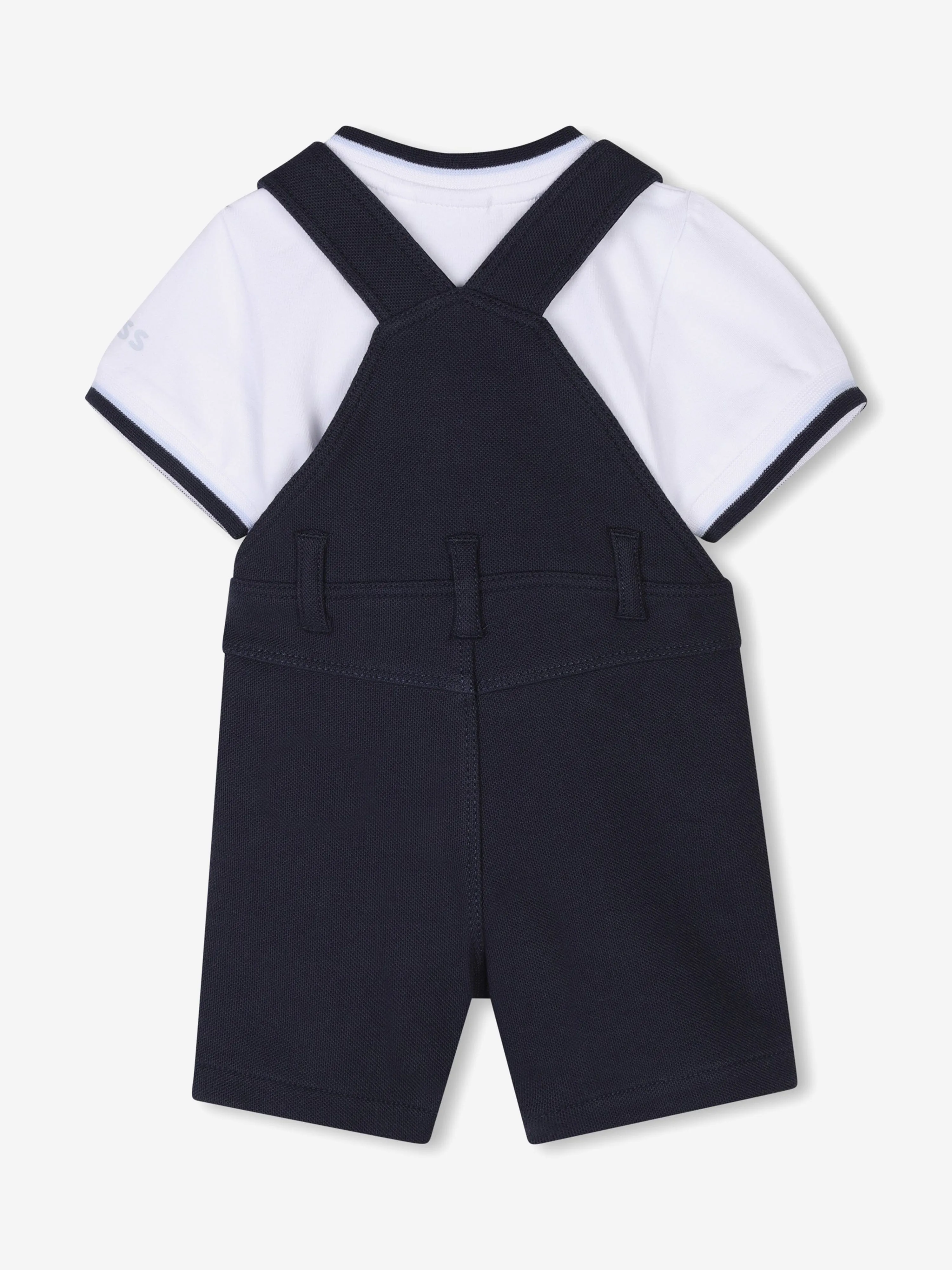BOSS Baby Boys Dungarees Set in Navy