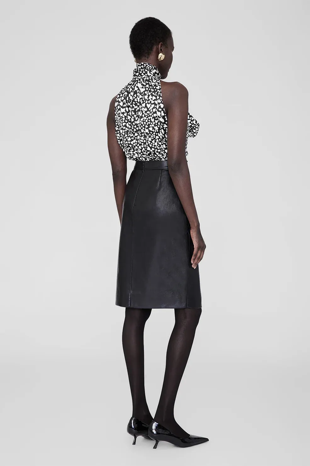 BROOKE TOP - BLACK AND WHITE HEART - ANINE BING