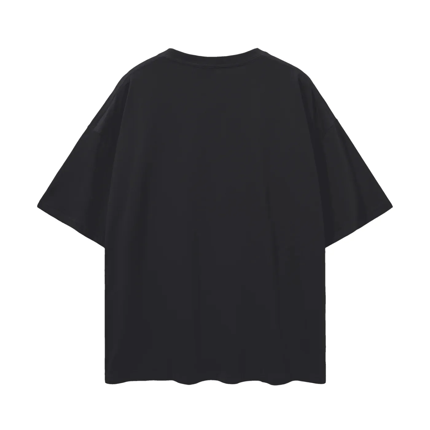 BURGUNDY HEARTS CLUB OVERSIZE TEE - BLACK BEAUTY - MAKU