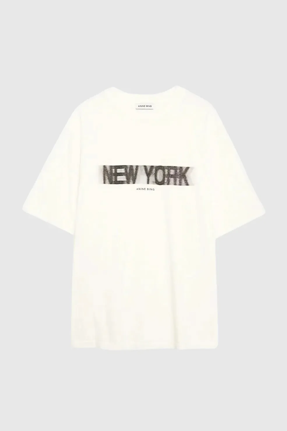 CASON TEE BLUR - IVORY - ANINE BING