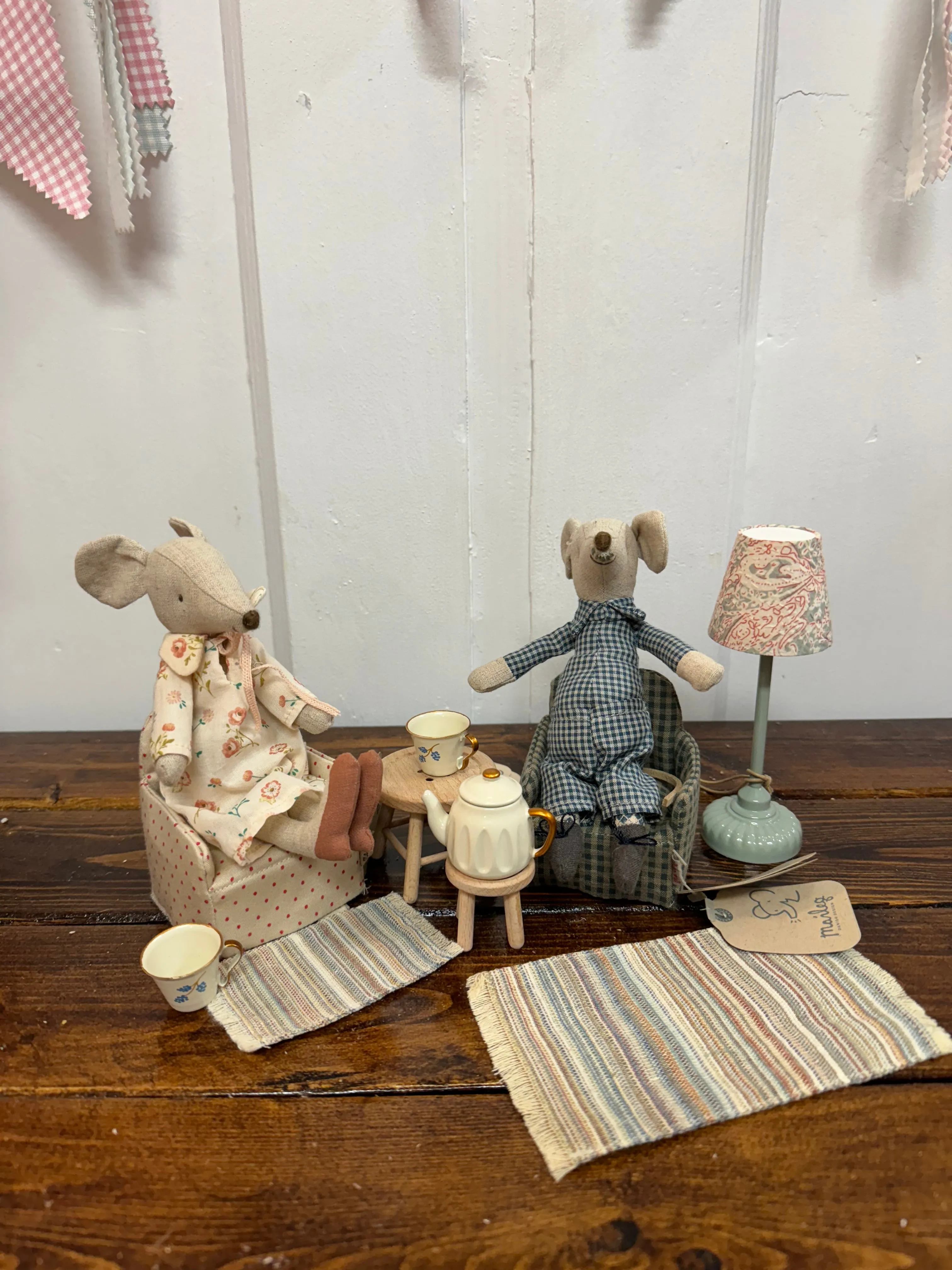 Chair, Mouse - Green checker