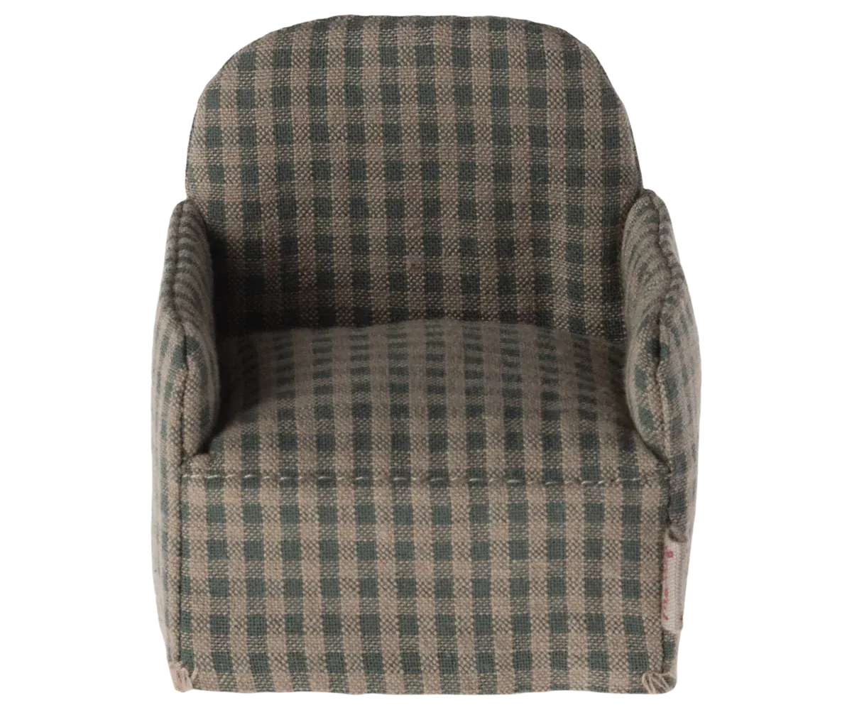 Chair, Mouse - Green checker