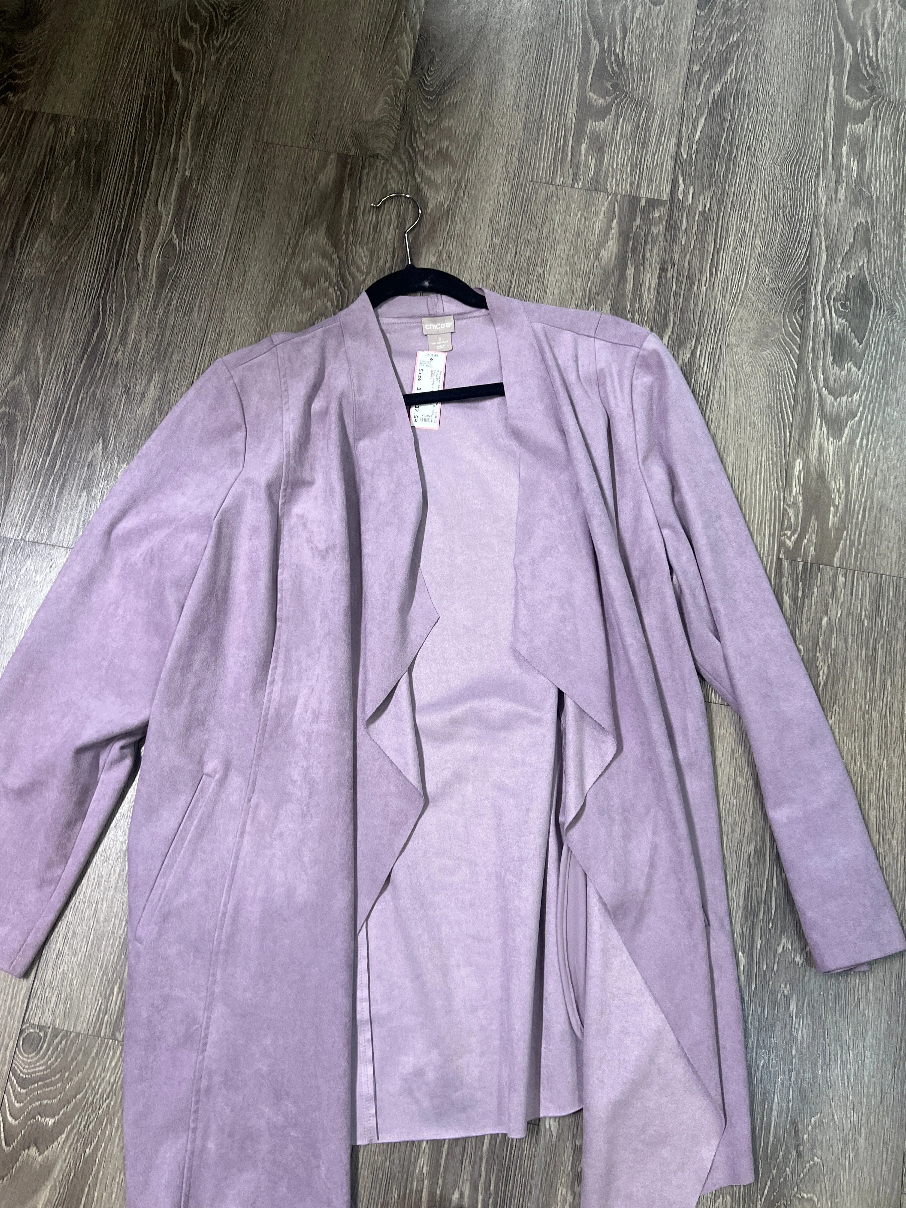 Chicos Faux Suede Flowy Jacket(Size 3)