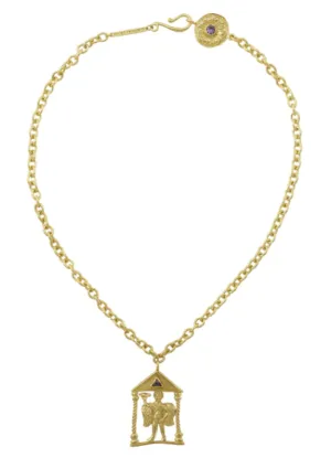 CHORA NECKLACE WITH AMETHYST - GOLD - CLEOPATRAS BLING