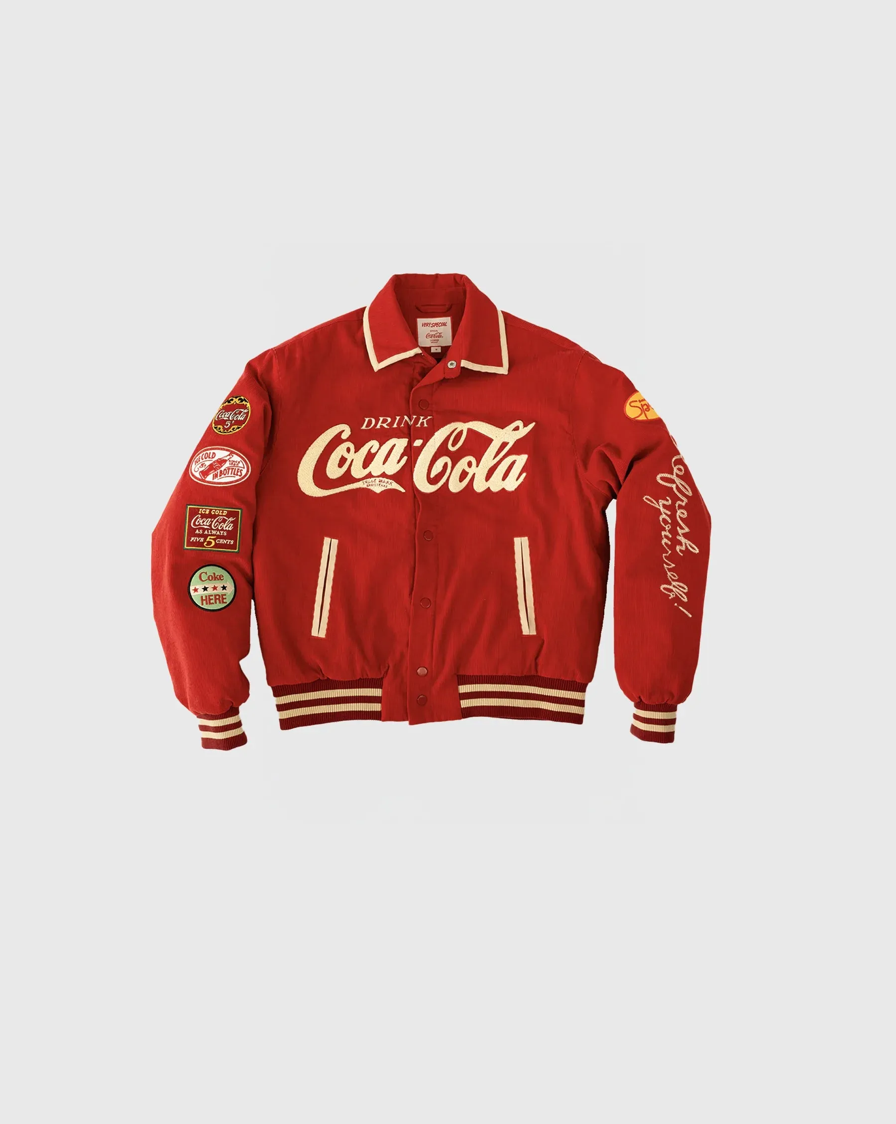 CLASSIC CORD VARSITY JACKET -  SOMETHING VERY SPECIAL