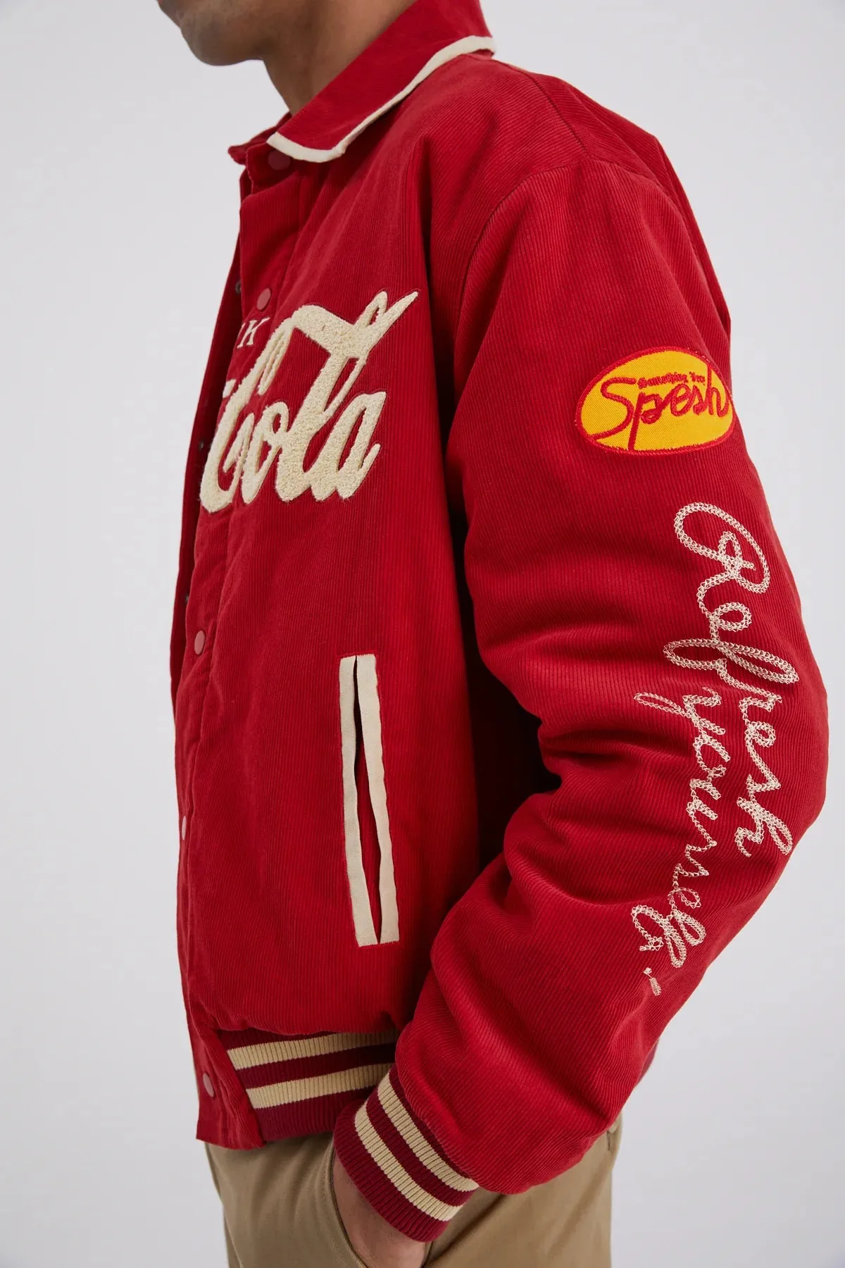 CLASSIC CORD VARSITY JACKET -  SOMETHING VERY SPECIAL