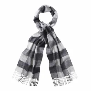 Clearance Price Barbour Large Tattersall Scarf Charcoal  Ends Soon!