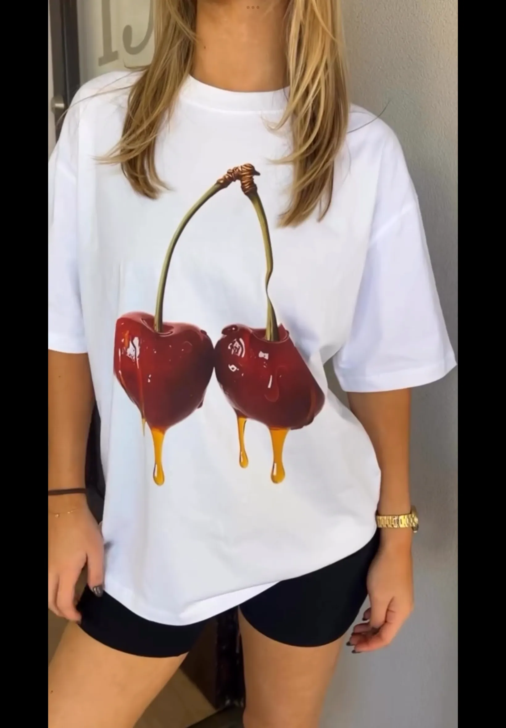 COME GET YOUR HONEY OVERSIZE TEE - LUCENT WHITE - MAKU