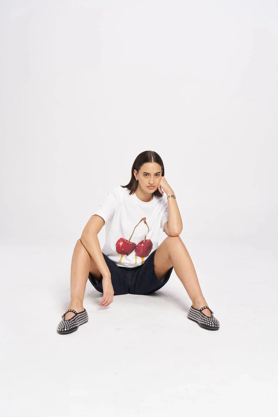 COME GET YOUR HONEY OVERSIZE TEE - LUCENT WHITE - MAKU