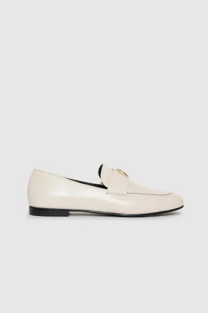 Corrine Loafers - Bone Monogram -ANINE BING