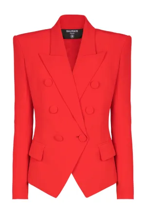 Crepe 6-Button Jacket